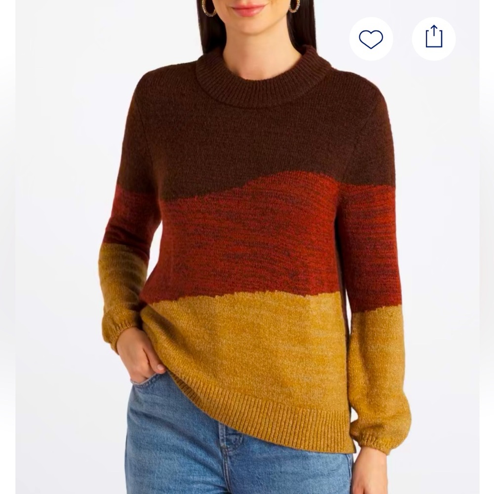 FORTUNE + IVY Dimity Balloon Sleeve Sweater